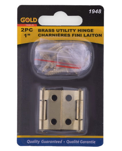 Hinge Loose Pin 1" Gold 2pk.
