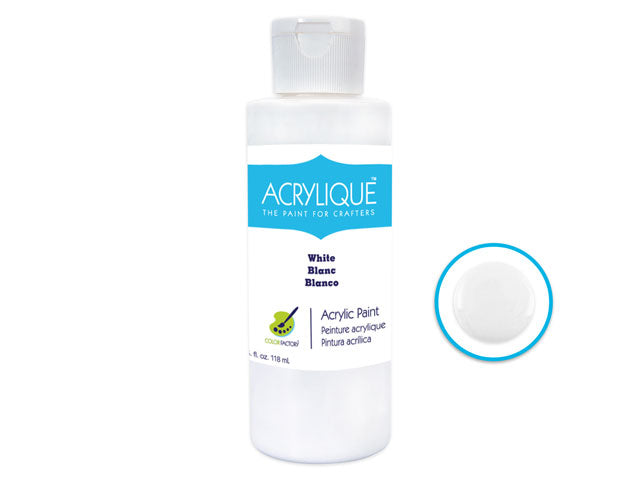 Acrylic Paint 001 WHITE 4oz Acrylique