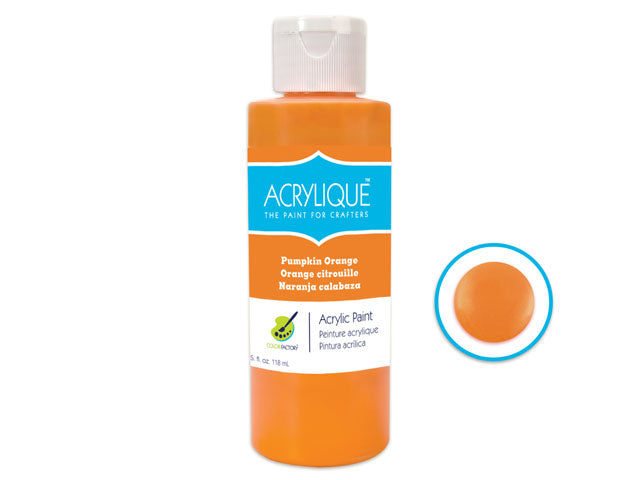 Acrylic Paint 060 PUMPKIN ORANGE 4oz Acrylique