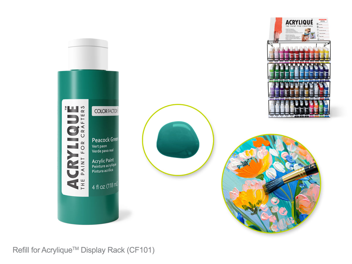 Acrylic Paint 150 PEACOCK GREEN 4oz Acrylique