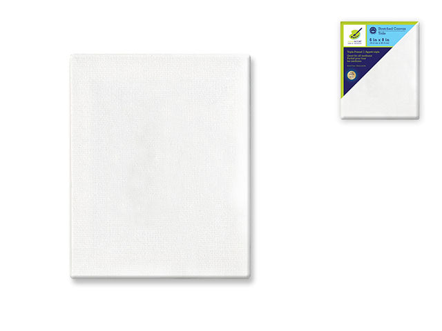 Stretch Artist Canvas: Rect. 6"x8" Primed Back-Stapled