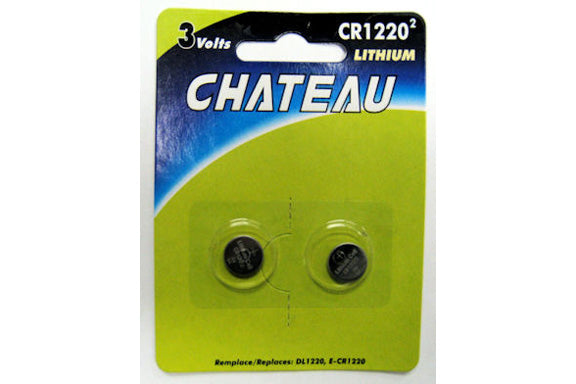Pile bouton CR1220 lot de 2 lithium 3 volts