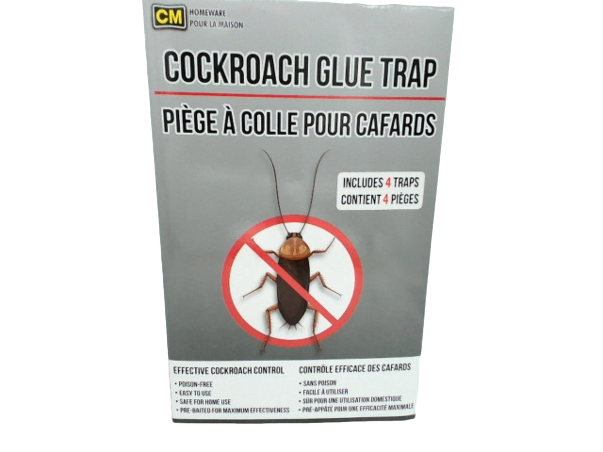 Cockroach Glue Trap - Includes 4 Traps
