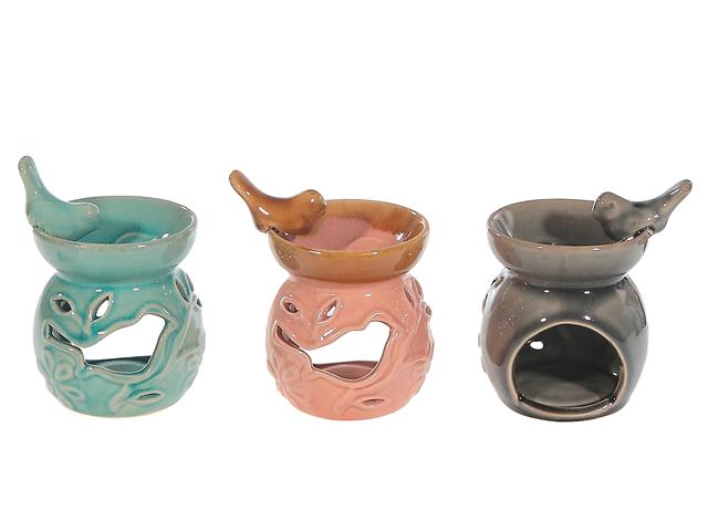 Oil Burner Ceramic Bird Asstd 3.15 X 2.8 X 4.3
