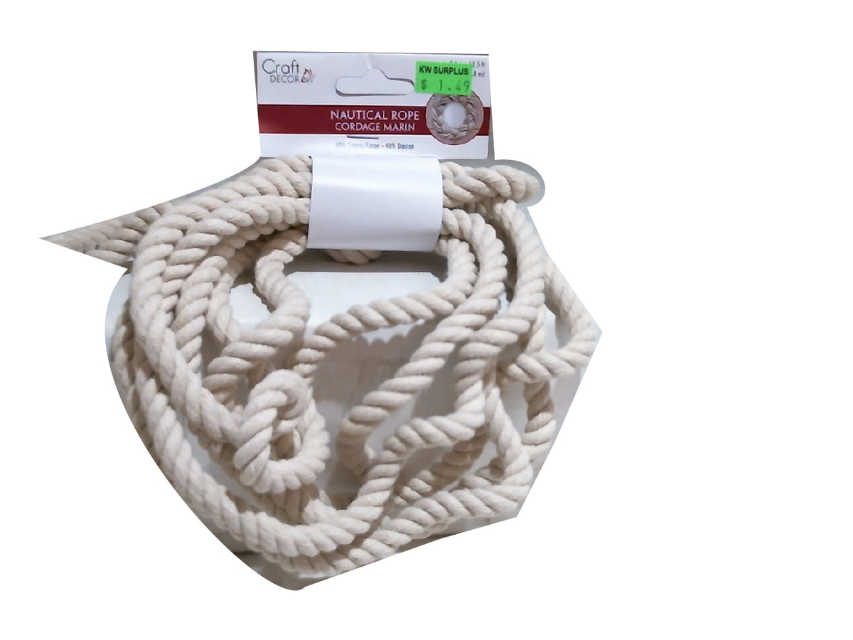 Nautical Cotton Rope 10mm.x3.8m