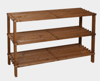 shoe rack 3 tier - natural