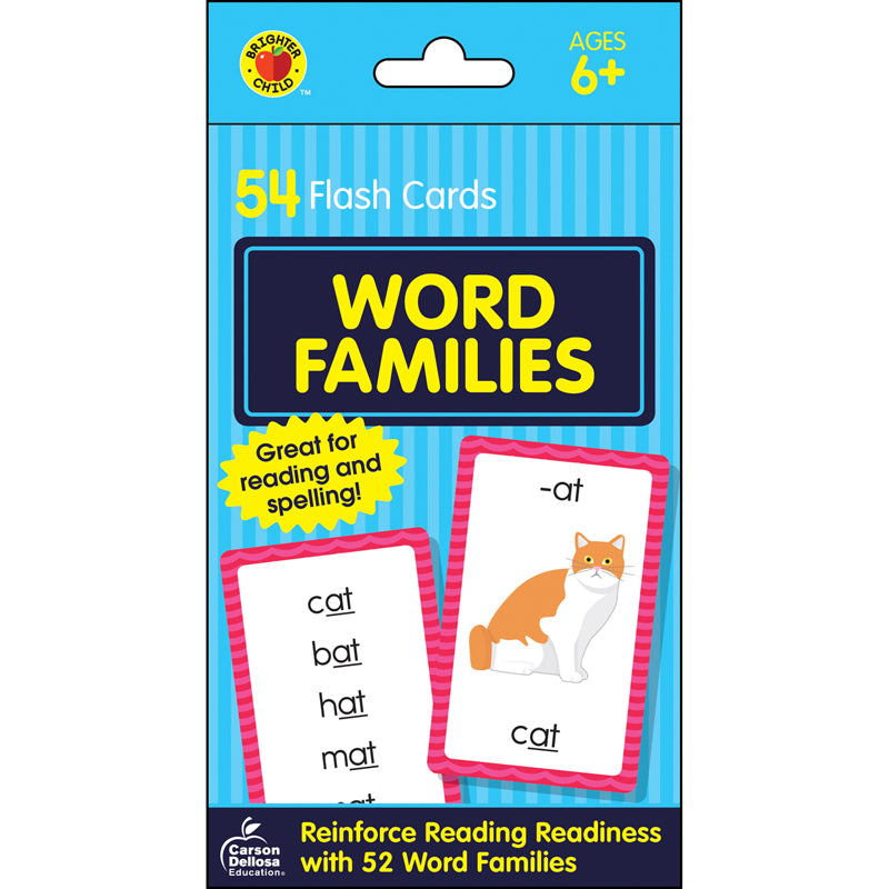 Flash Cards Word Families 54 Cards - Additional View