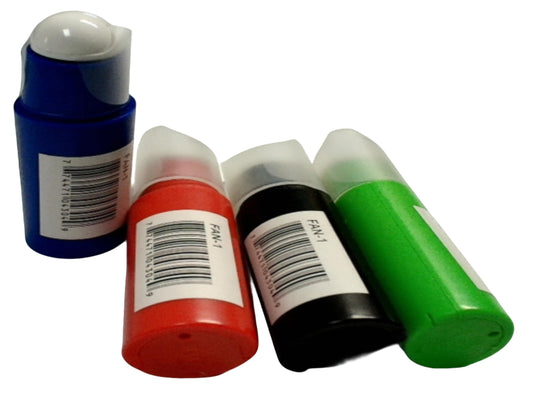 Fan mini assorted colours powered by 2 AAA batteries - Additional View