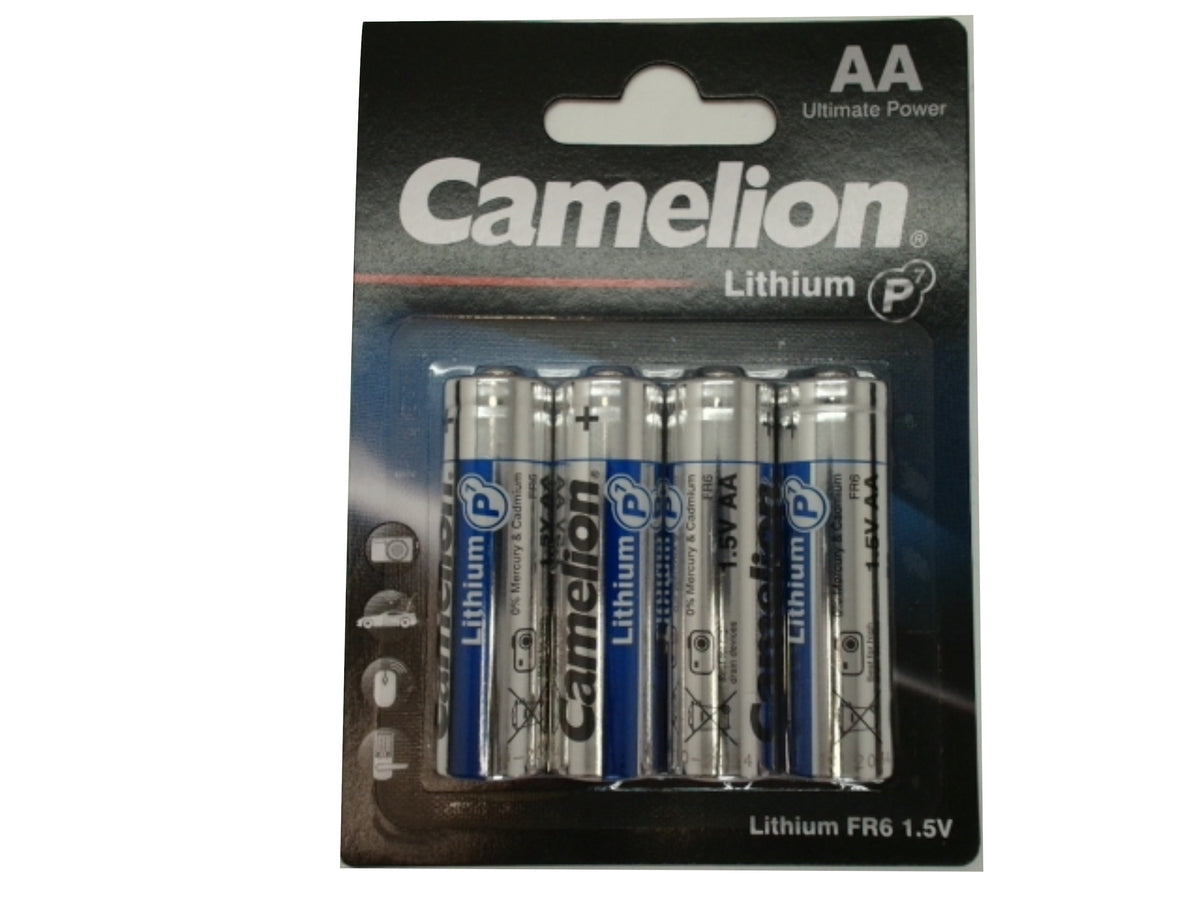 Piles Camelian AA au lithium, paquet de 4