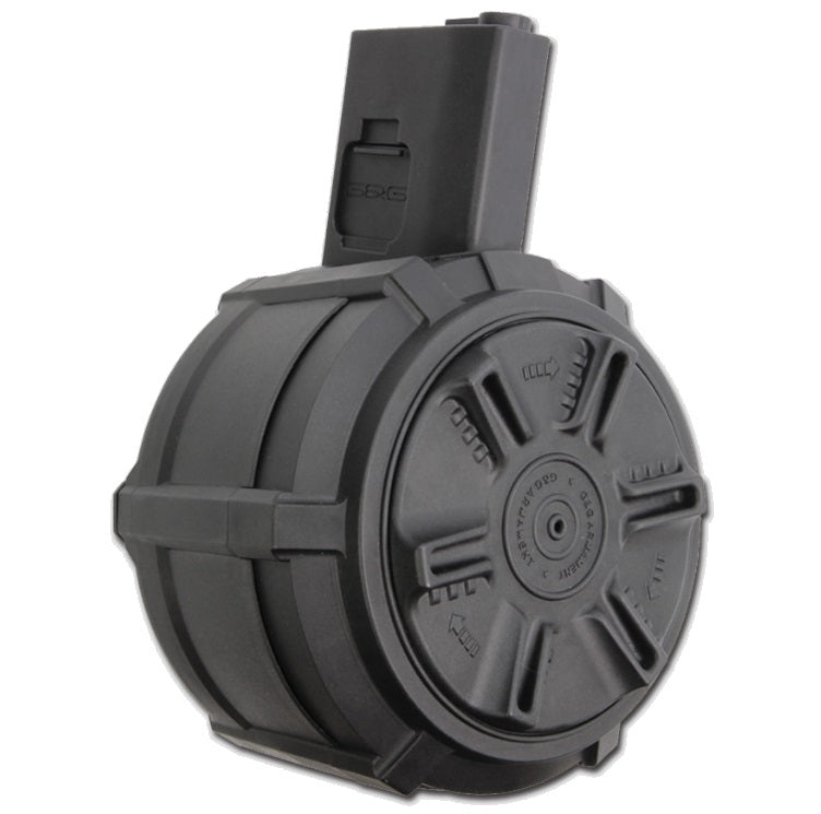 Chargeur tambour M4 1 500 billes à remontage automatique avec batterie LiPo