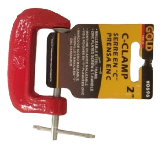C clamp 2 inch - red