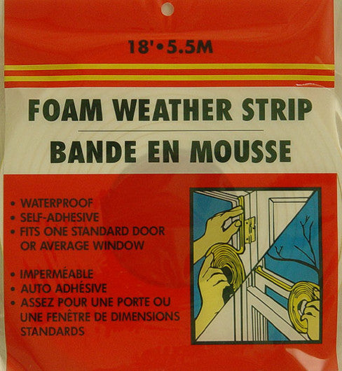 Joint d'étanchéité en mousse 18/5,5m