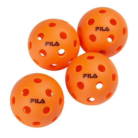 Pickleballs 4pk. Indoor Use Orange Fila - Additional View