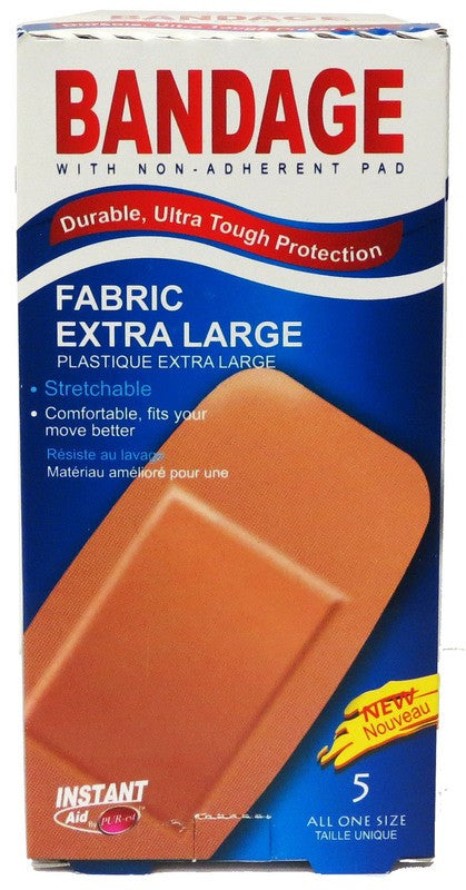 Pansement - tissu extra large 5 unités 50x100mm - aide immédiate