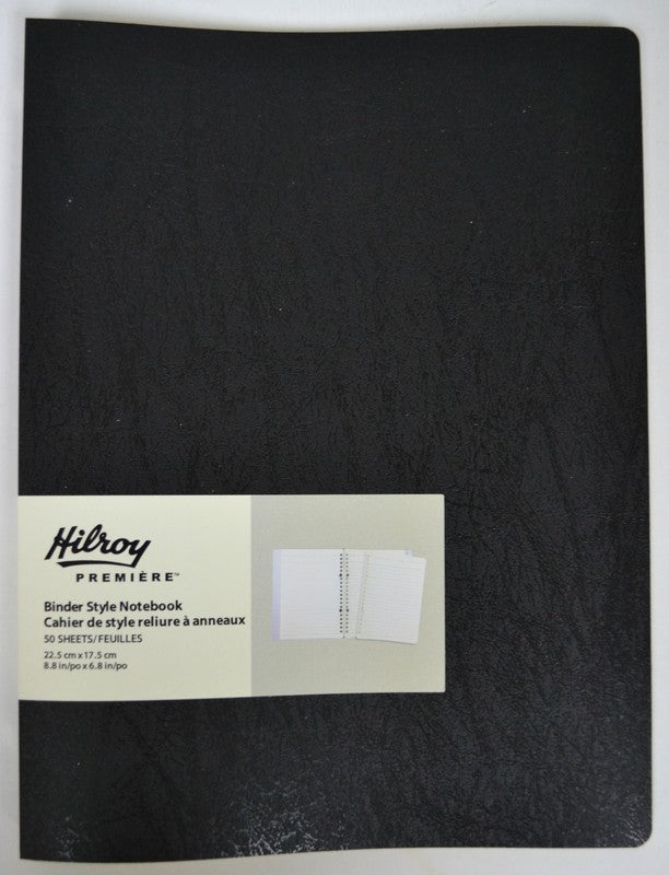 Binder Style Notebook 100pgs 8.8x6.8 Inch Hilroy