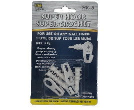 Super crochet - utilisation sur toute finition murale - max 8kg