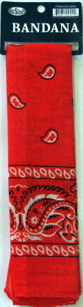 Bandana Printd Orange 21X21 inches