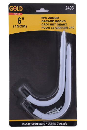 Hooks 2 pc 6 inch jumbo storage