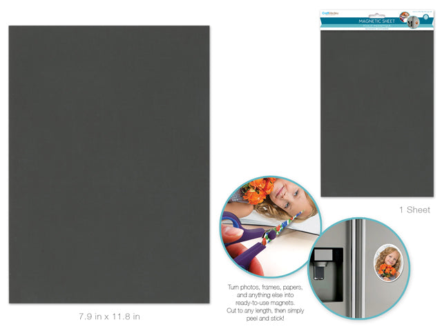 Magnetic Sheet: 7.87"x11.8" A4 Self-Adhesive