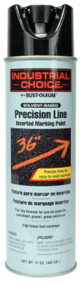 Inverted Marking Paint Black 482g. Precicsion Line Solvent Based Rust-oleum - Additional View