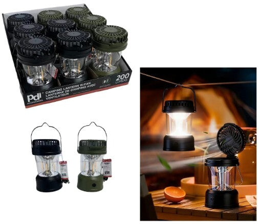 Mini LED Lantern w/ Fan Rechargeable