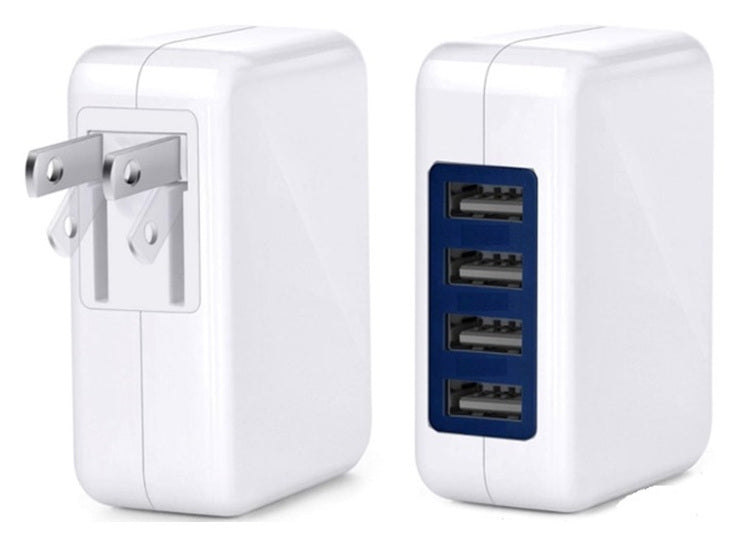 Chargeur mural 4 ports USB A 3 A Couleurs assorties PDI
