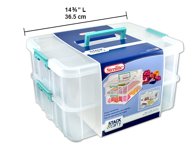 Boîte de transport à 2 niveaux Stack & Carry