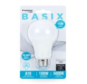 LED Bulb A19 15W 5000K Luminus Basix