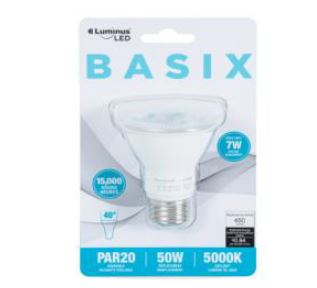 LED Bulb PAR20 7W 5000K Luminus Basix
