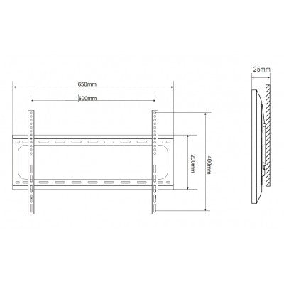 WALL MOUNT bracket for TV 32 TO 60 - Additional View