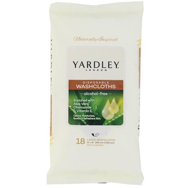 Disposable Wash Cloths 18pc. 12" x 8" Yardley London - Additional View