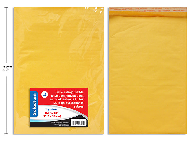 BUBBLE ENVELOPE 10.5X15" 9X14.5" PEEL & SEAL