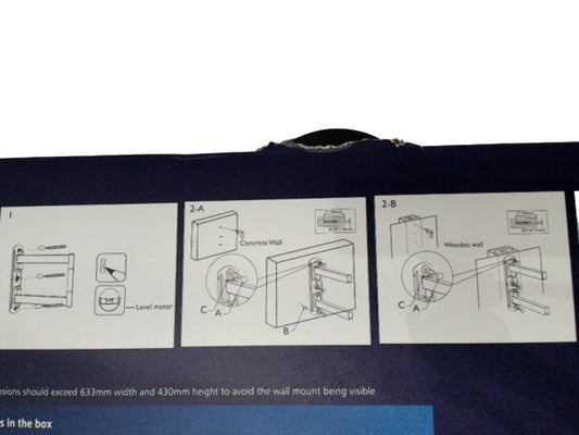 Wall Mount Full Motion 32" - 75" 40kg Philips - Additional View