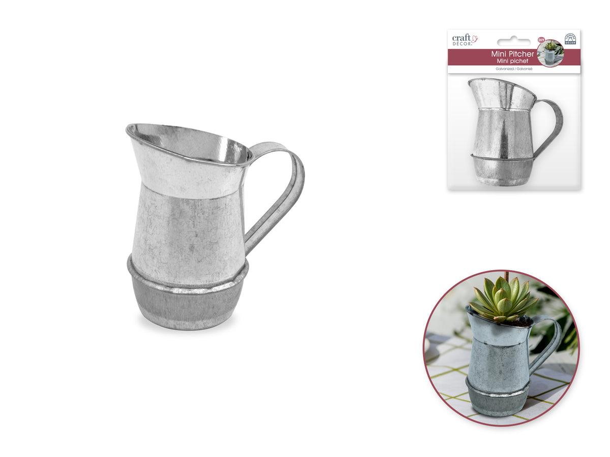 Mini Can 2.5"-3" Galvanized C) Pitcher