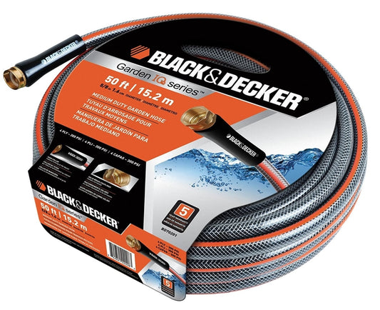 Garden Hose 5/8" x 50' Medium Duty Black & Decker (ENDCAP) - Additional View