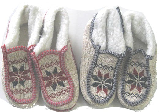 Men's Winter Slippers Snowflake des.(endcap)