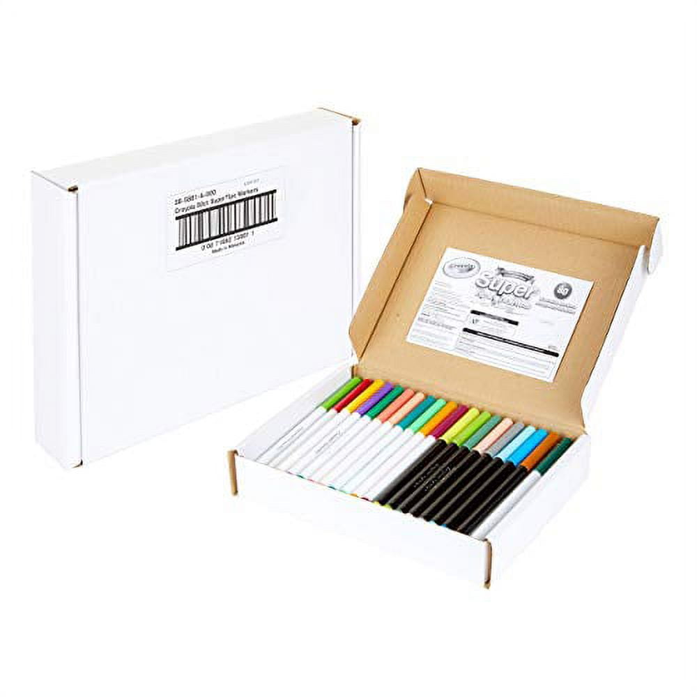 Super Tips Markers 80pk. Assorted Colours Crayola (or $0.29ea.) - Additional View