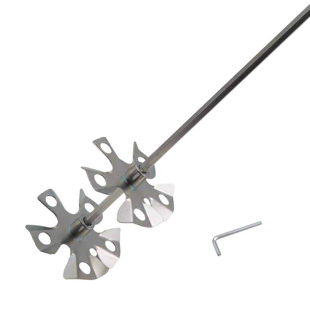 24" Power Mixer Fits 1/2" Drill Chucks Anvil - Additional View