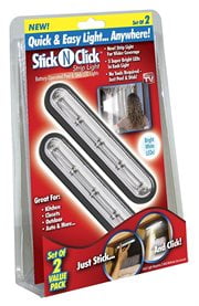 Stick N Click Strip LED Light 2pk. As Seen On Tv - Additional View