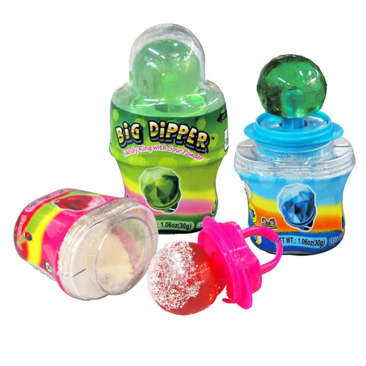 Big Dipper Candy Ring With Sour Powder 30g. Assorted Flavours - Additional View