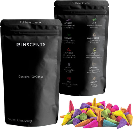 Incense Cones 100pk. 220g. Assorted Inscents - Additional View