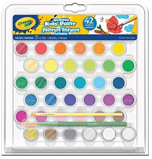 Washable Kids' Paint 42 Colours w/2 Brushes Crayola - Additional View