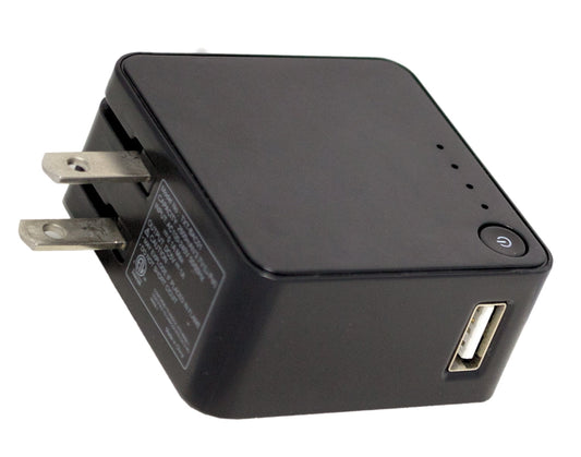 2 In 1 USB-A Wall Charger w/2600mah Back Up Battery Fuse - Additional View