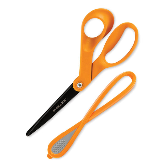 8" Non Stick Scissors w/Paper Cutter Fiskars - Additional View