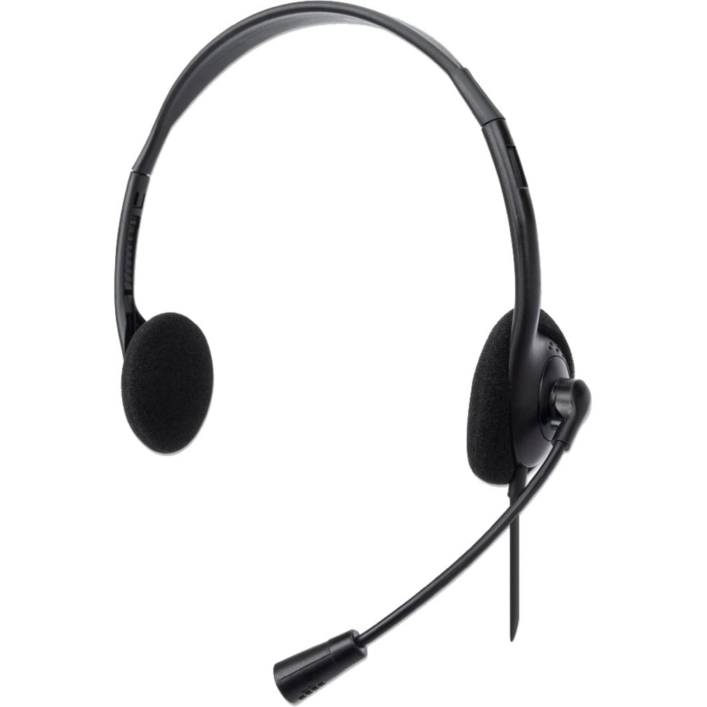 Stereo USB Headset w/Adjustable Headband & Flexible Boom Mic Manhattan - Additional View