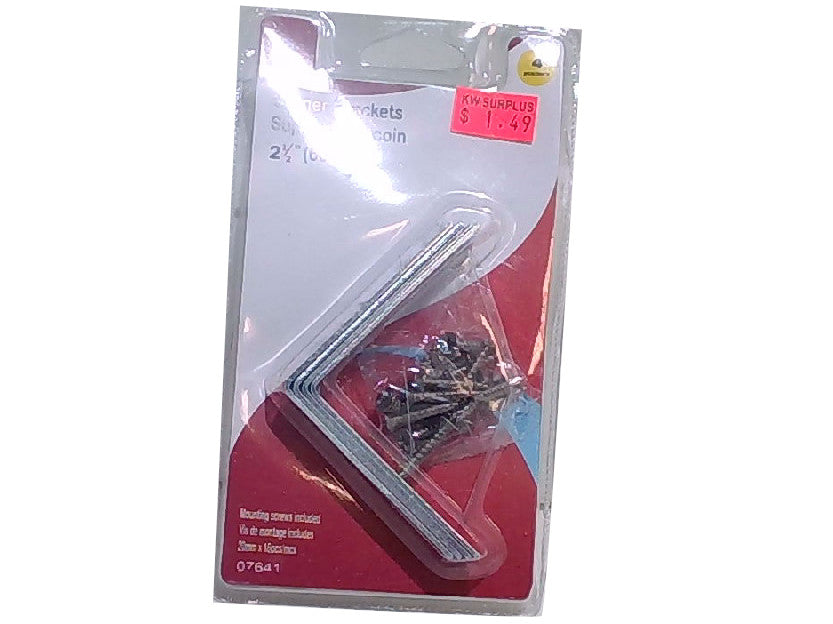 Corner Brackets 2-1/2" 4pcs. Set W/screws