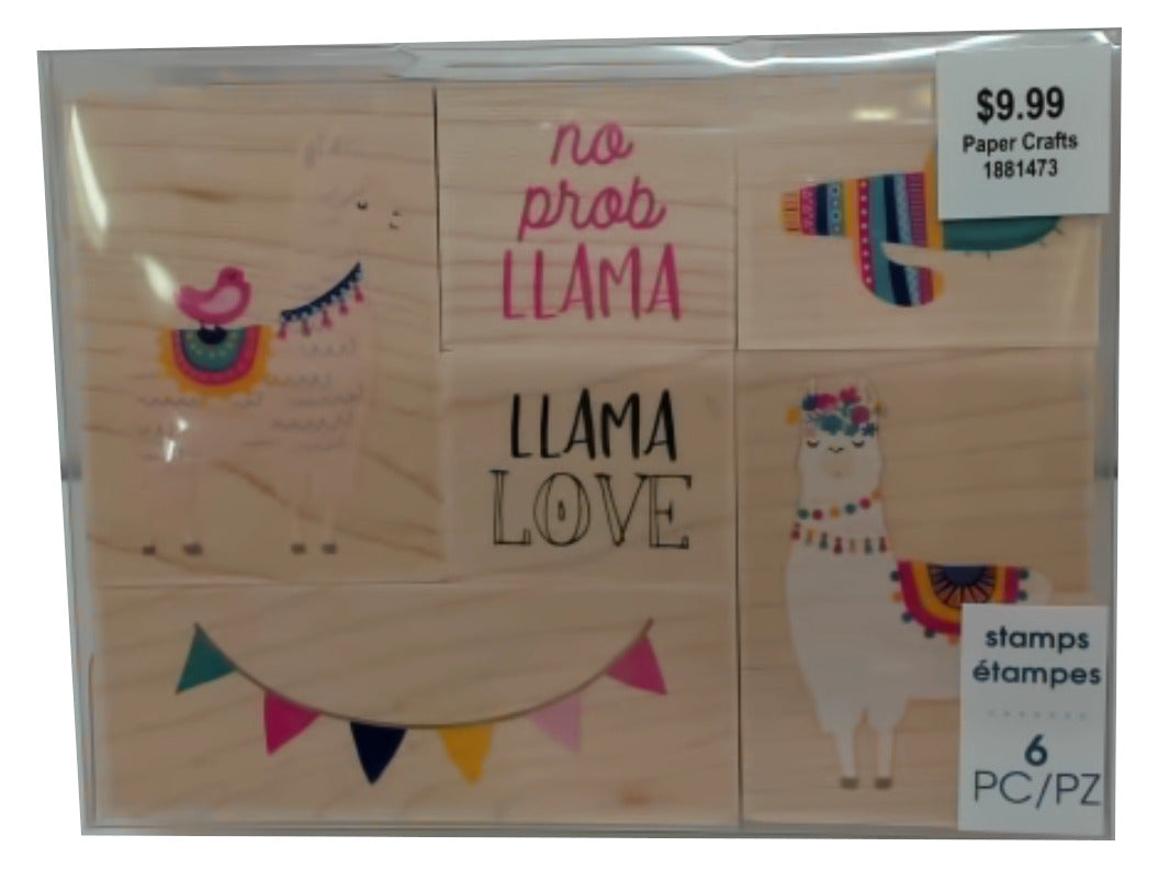 Tampons en bois, paquet de 5. Momenta « L'appel du voyage »