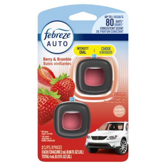 Air Freshener Berry Bramble 2 x 2mL Febreze Auto