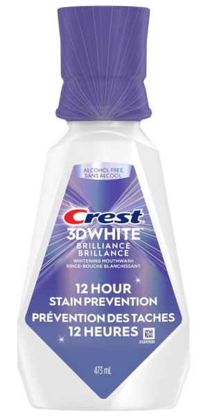 CREST M/W 3DWHITE 473ML STAIN PREVENTION