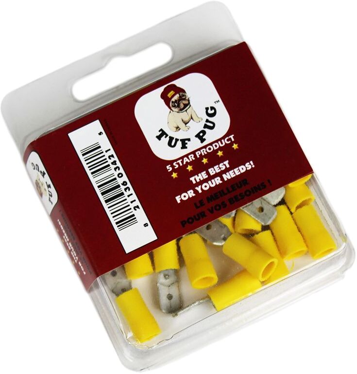 Quick Disconnect-M 12-10AWG 25pk .250 Yellow Terminal Tuf Pug - Additional View